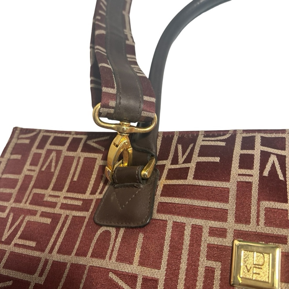 Diane Von Furstenberg DVE Logo Large Travel Bag Tote - Picture 10 of 13